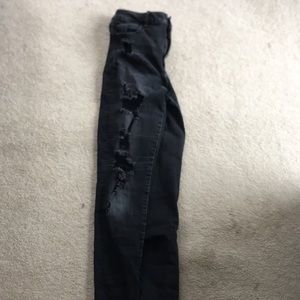 American eagle super stretch ripped jeans